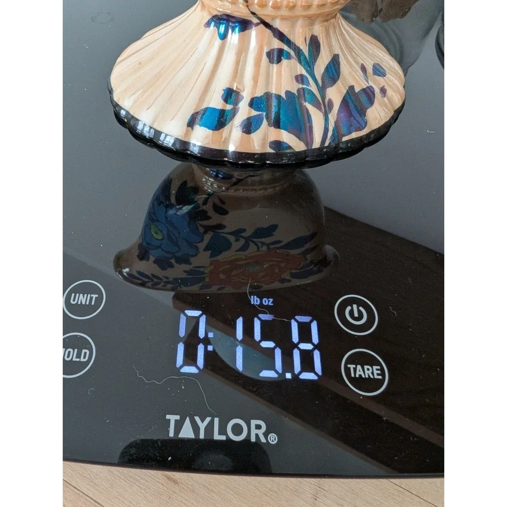 Lusterware Base Hand Painted Flowers Made In‎ Japan Vintage Fan Vase